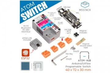  M5STACK ATOM HUB AC/DC Remote Control Switch Kit, M5STACK K042