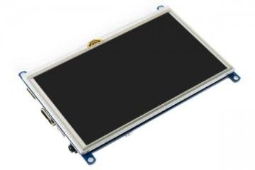 lcd WAVESHARE 5inch Resistive Touch Screen LCD (G), 800×480, HDMI, Various Systems Support, Waveshare 14447