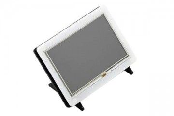lcd WAVESHARE 5inch Resistive Touch Screen LCD with Bicolor Case, 800×480, HDMI, Low Power, Waveshare 11189
