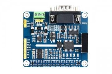  WAVESHARE Isolated RS485 RS232 Expansion HAT for Raspberry Pi, SPI Control, Waveshare 21648