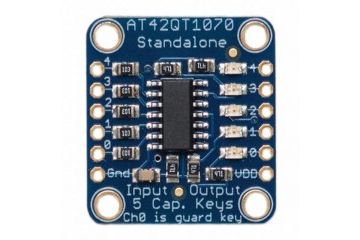 senzorji ADAFRUIT Standalone 5-Pad Capacitive Touch Sensor Breakout - AT42QT1070, Adafruit 1362