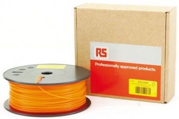 dodatki RS PRO 1.75mm 3D Printer Filament Fluorescent Orange, 300g PLA, 832-0440