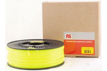 dodatki RS PRO 2.85mm 3D Printer Filament Fluorescent Yellow, 1kg PLA, 832-0305
