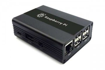 ohišja JH ELECTRONICS Raspberry Pi 2, 3, 3B+ Aluminum Alloy Case, Black
