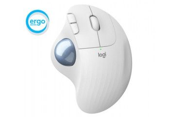 miške LOGITECH Miška Logitech ERGO M575 Wireless Trackball, Bluetooth, Unifying, bela