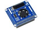 HATs WAVESHARE PWM Controlled Fan HAT for Raspberry Pi, I2C, Temperature Monitor, Waveshare 17951